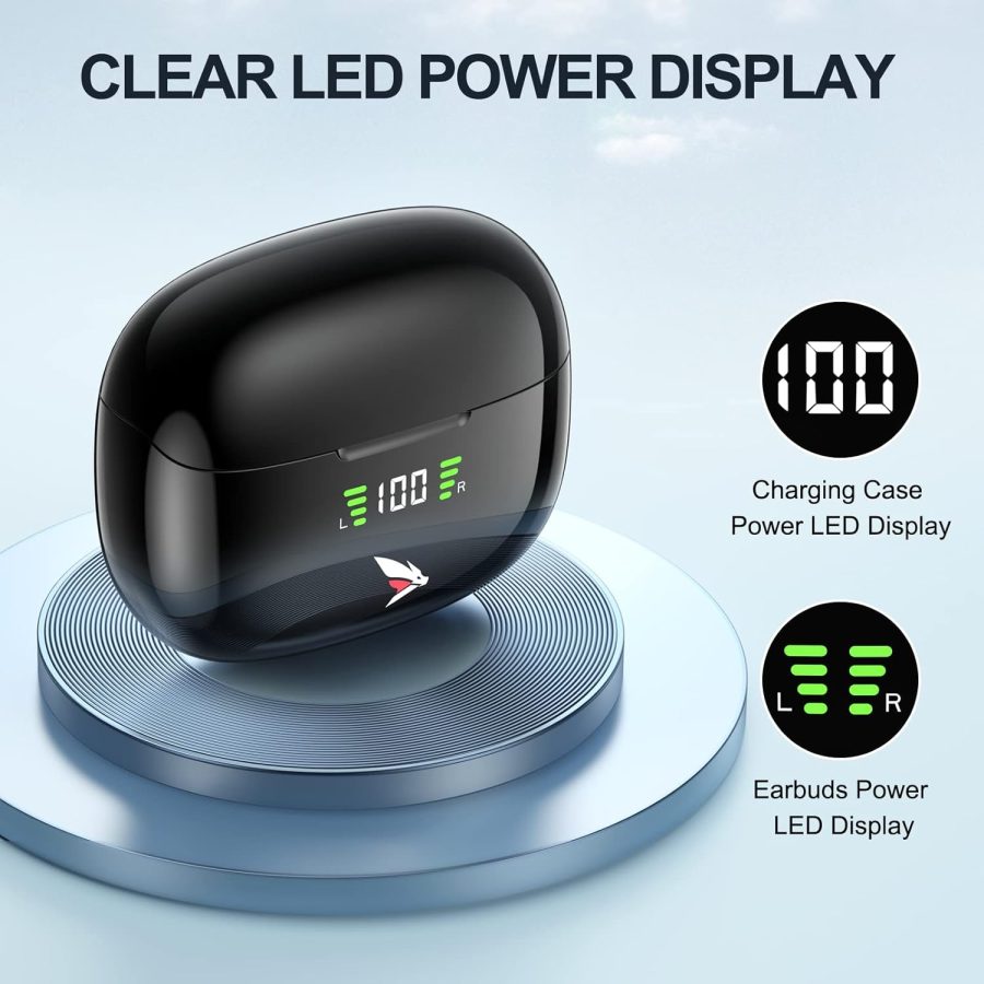 Smart LED Power Display Wireless Earbuds Smart Touch Control