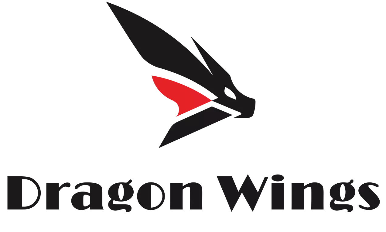 DragonWings logo - laptop batteries, chargers and travel bags